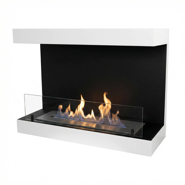 Dakota - Driezijdige bio-ethanol wandhaard - 80 cm
