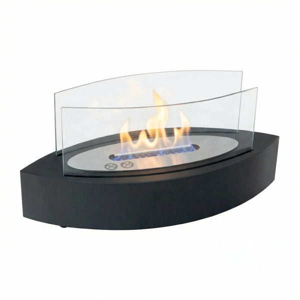 Cheminée de Table Ovale - Noir
