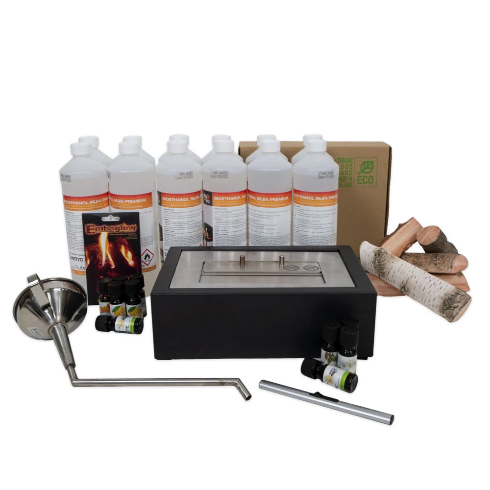 Bio-ethanol haardinzetpakket - 30,5 cm
