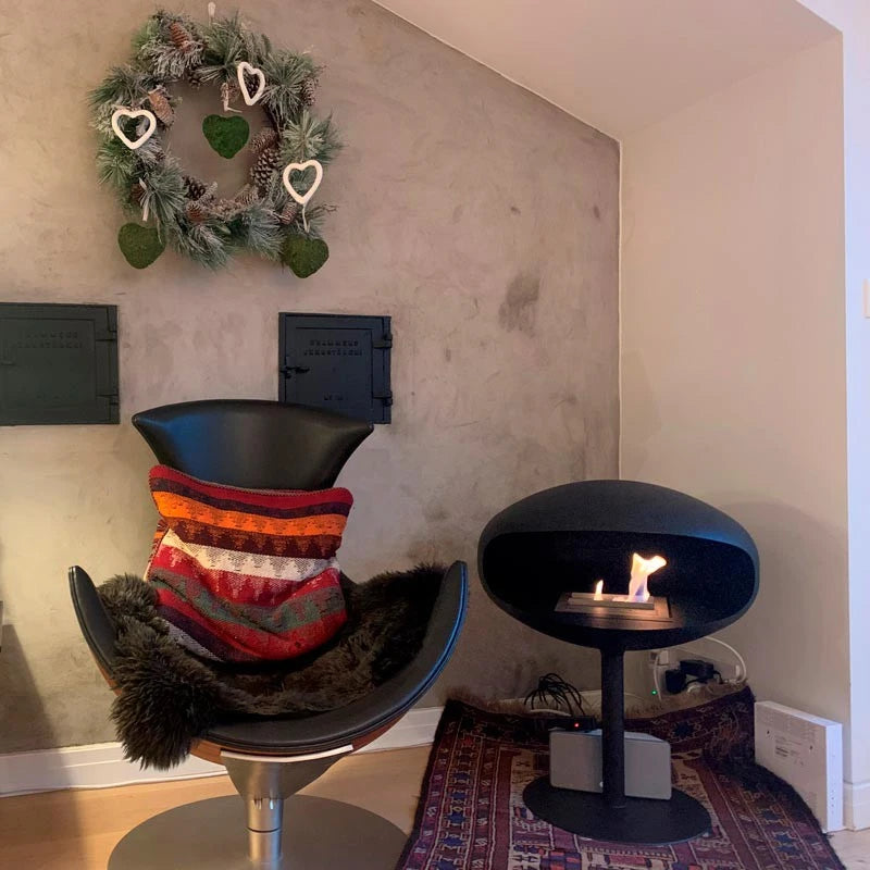 Cocoon Pedestal - Zwart met zwarte voet