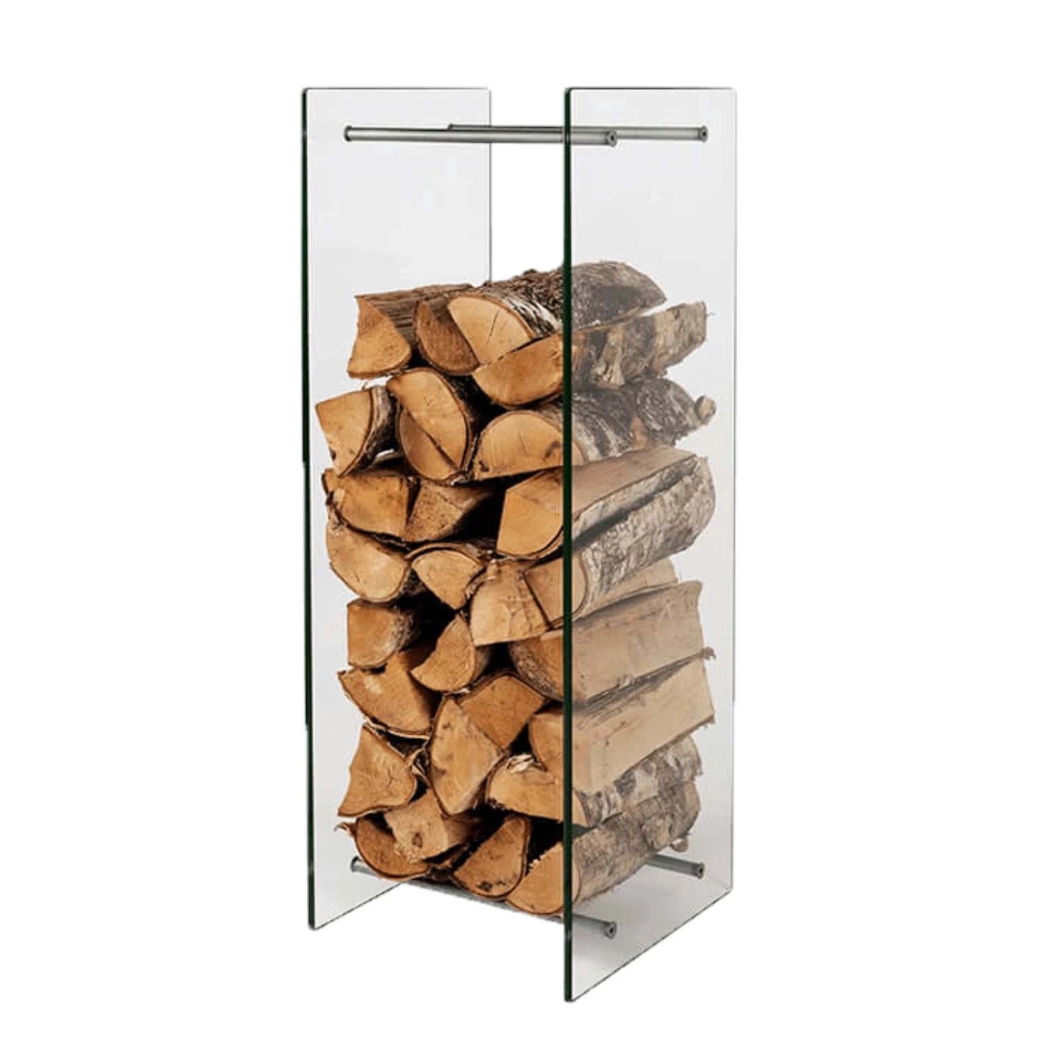 Porte-bûches en verre - 140 cm