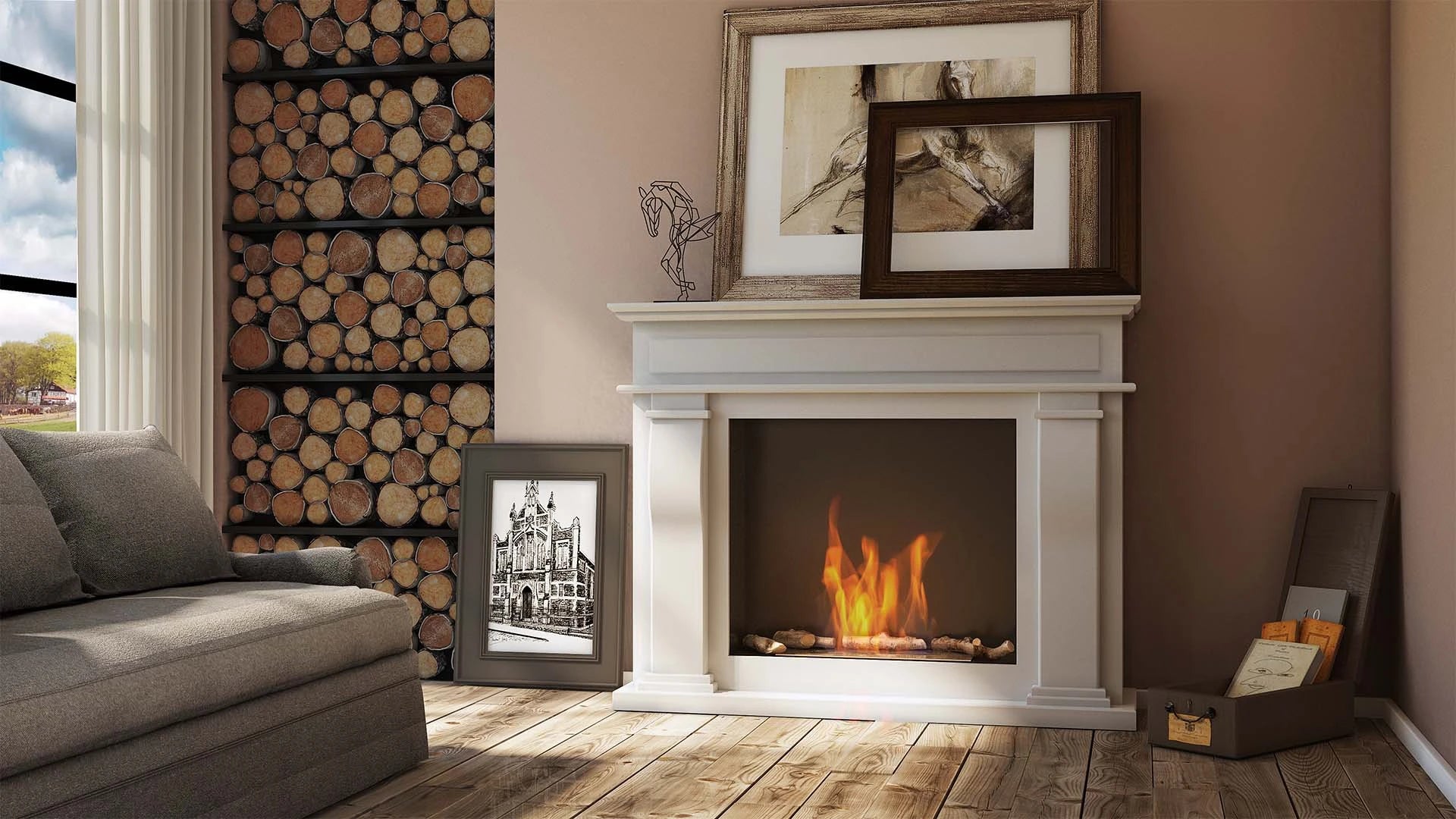Chorleywood traditionele bio-ethanol haard