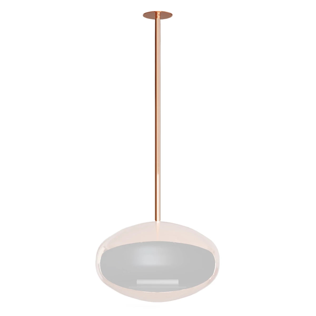 Support plafond et tige en cuivre poli - Cocoon Fires