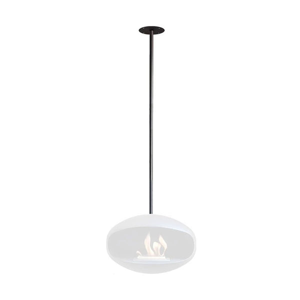 Support plafond et tige – noir mat