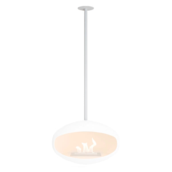 Support plafond blanc et tige - Cocoon Fires