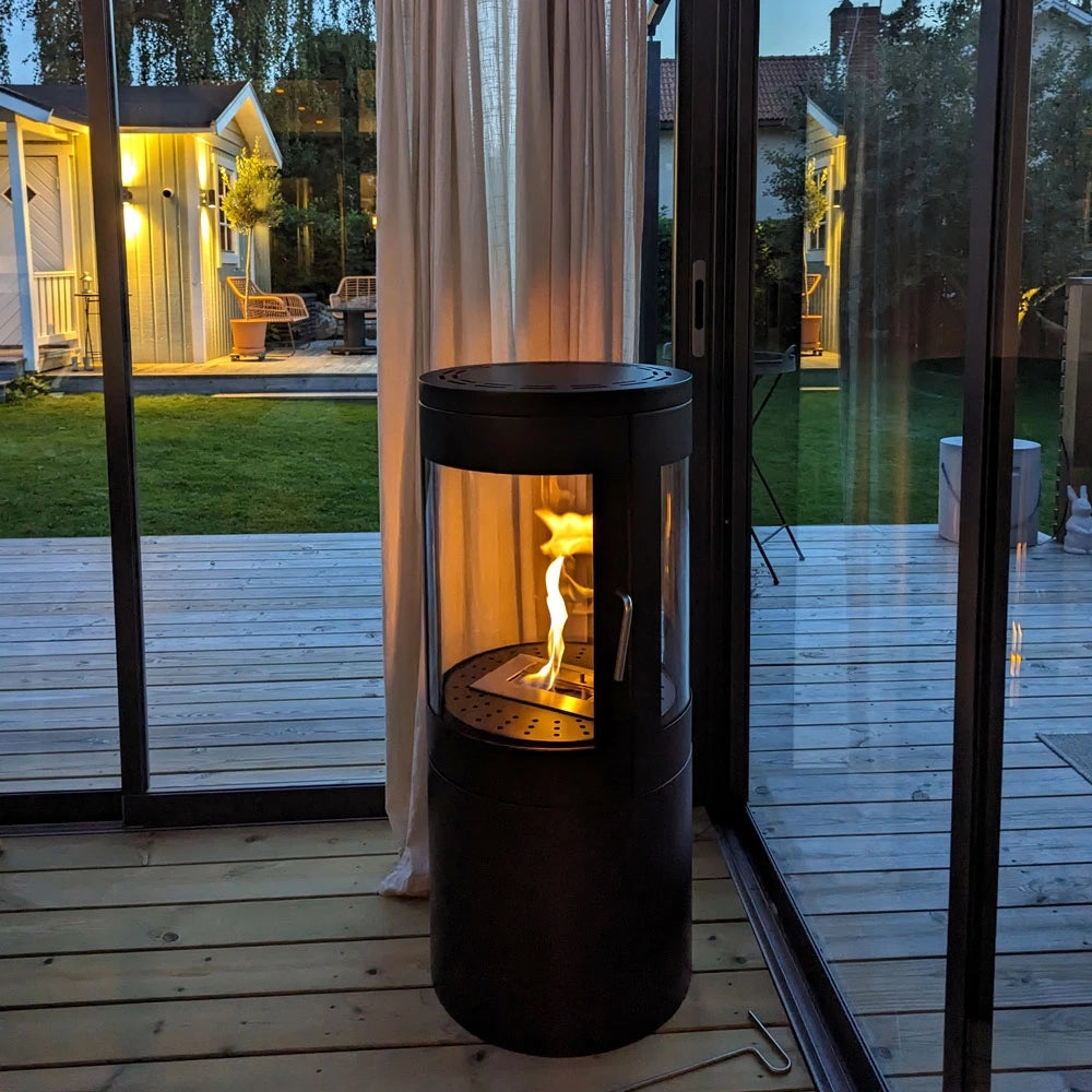 Serre verwarmen met een bio-ethanol haard
