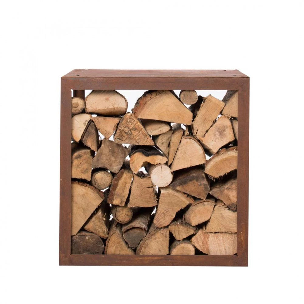Stockage de Bois en Acier Corten 50 cm
