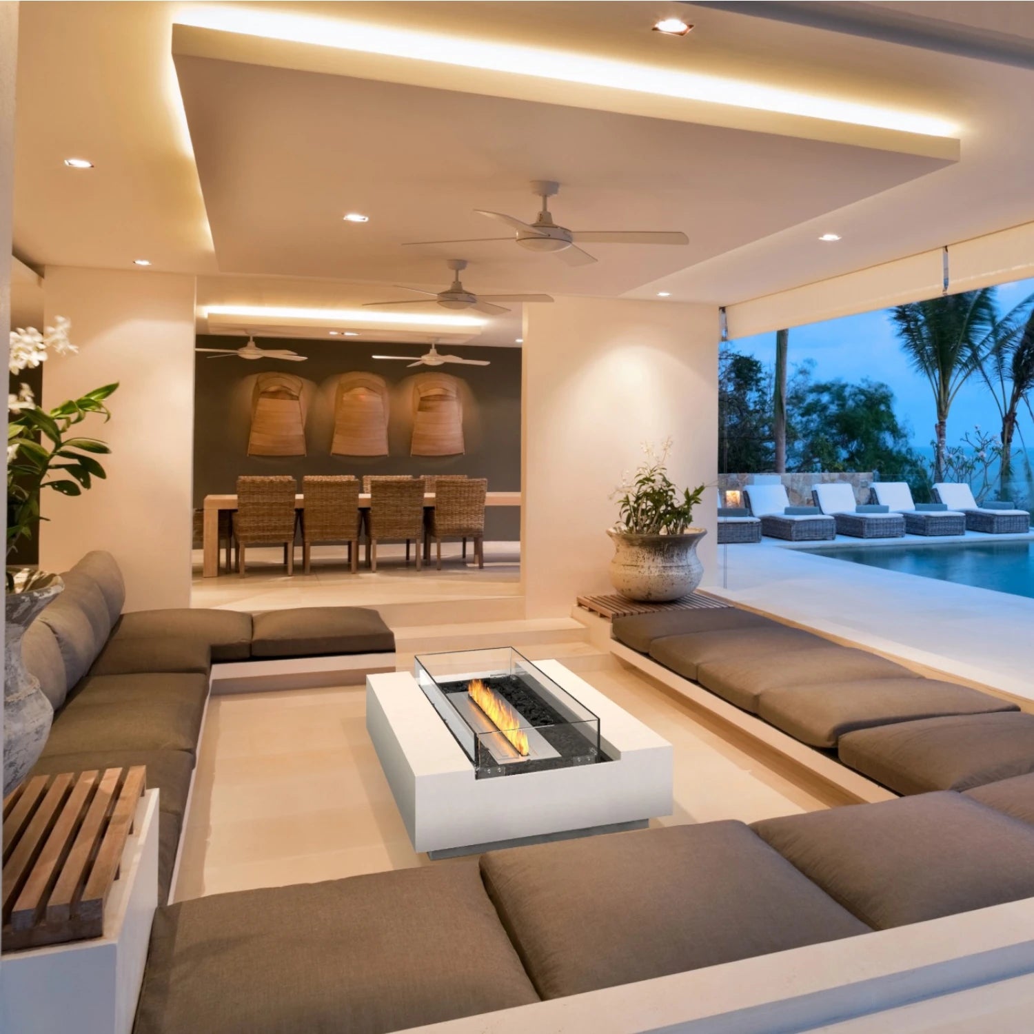 Cosmo 50 - Bone Bioethanol Fire Pit
