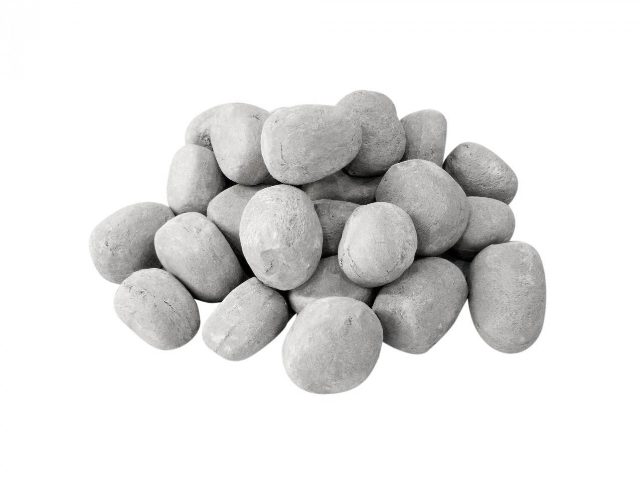 Galets en Céramique Gris 24 pcs