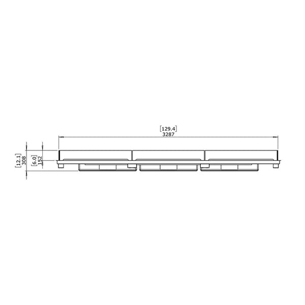 Linear 130 Bio-ethanol Haard Inbouwkit