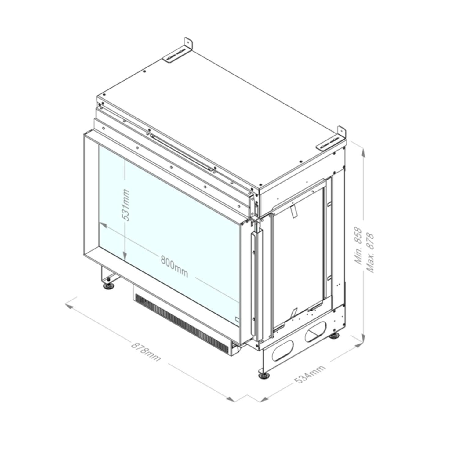Dimplex e-MatriX 800-500 I Water Vapour Fireplace