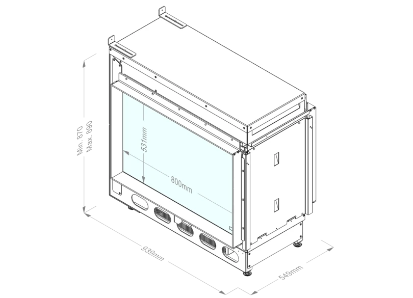 Dimplex e-MatriX 800-500 ST Water Vapour Fireplace Insert