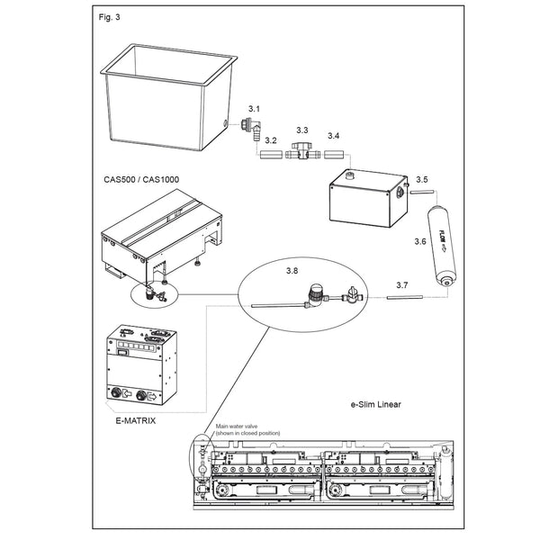 Watertankpompkit voor Dimplex E-Matrix en Dimplex Cassette