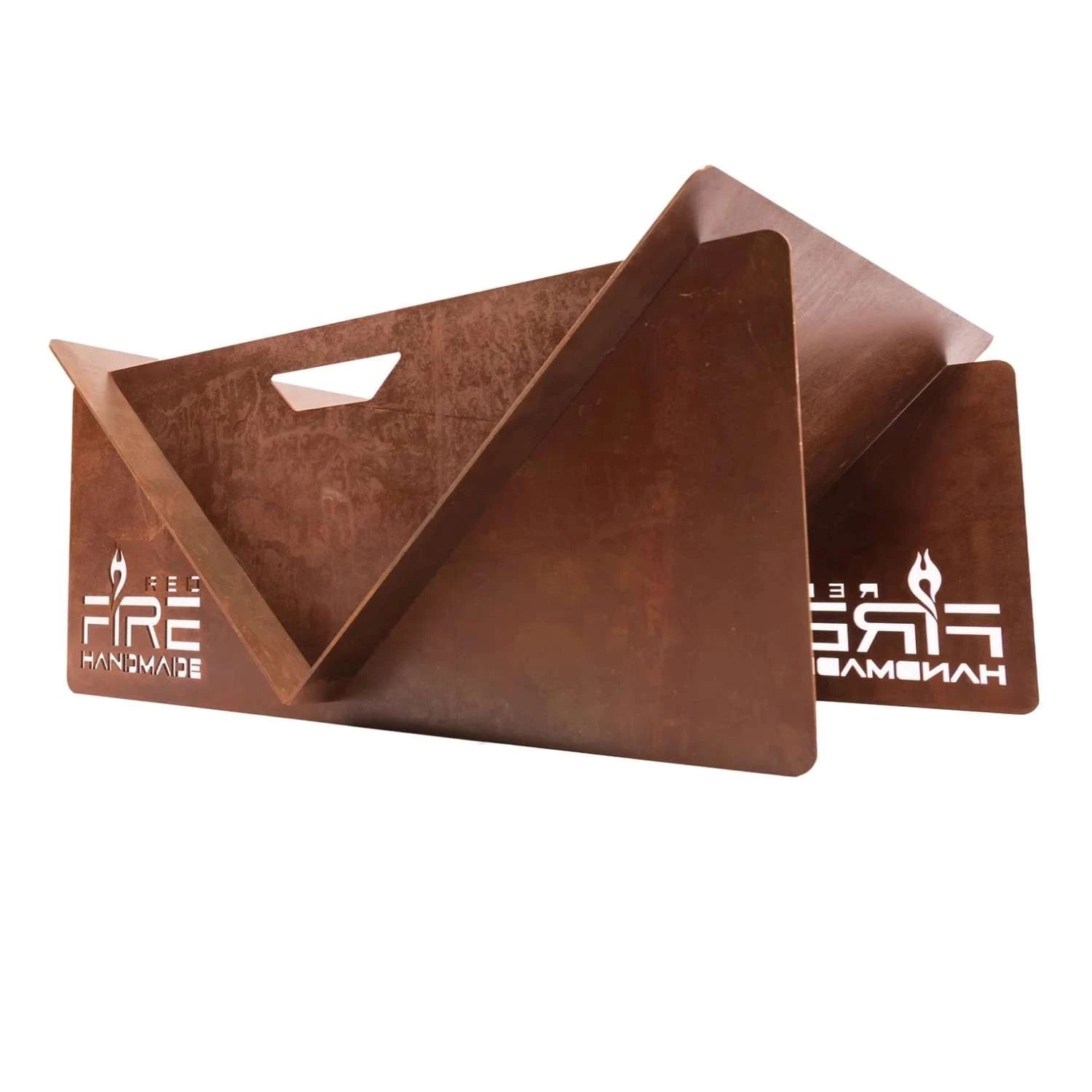 V‑vormige Vuurschaal – Roest