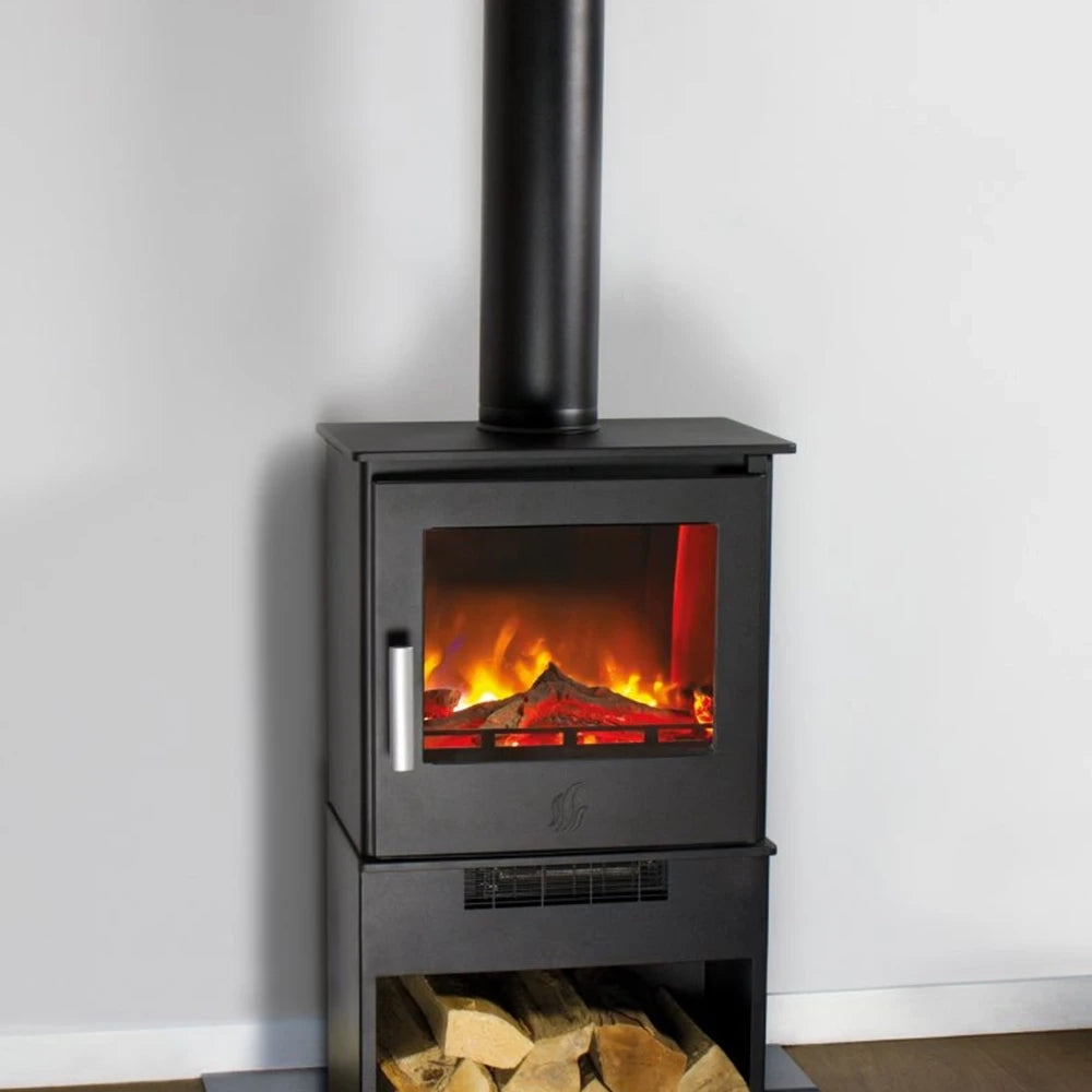 ACR Malvern Electric stove-style electric fireplace with realistic flame effect