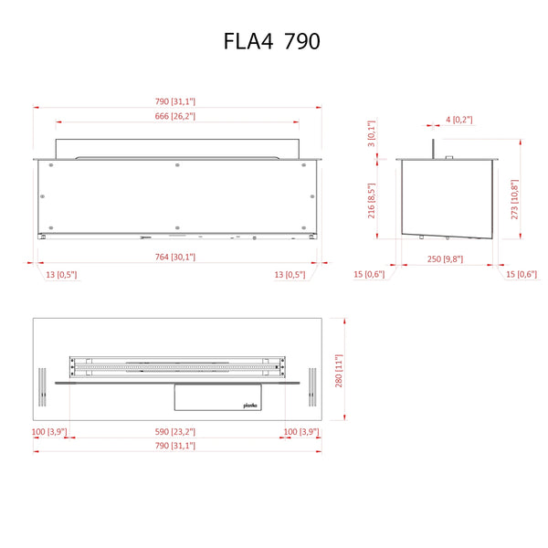 FLA4 790 - Automatische Bio-ethanol Brander