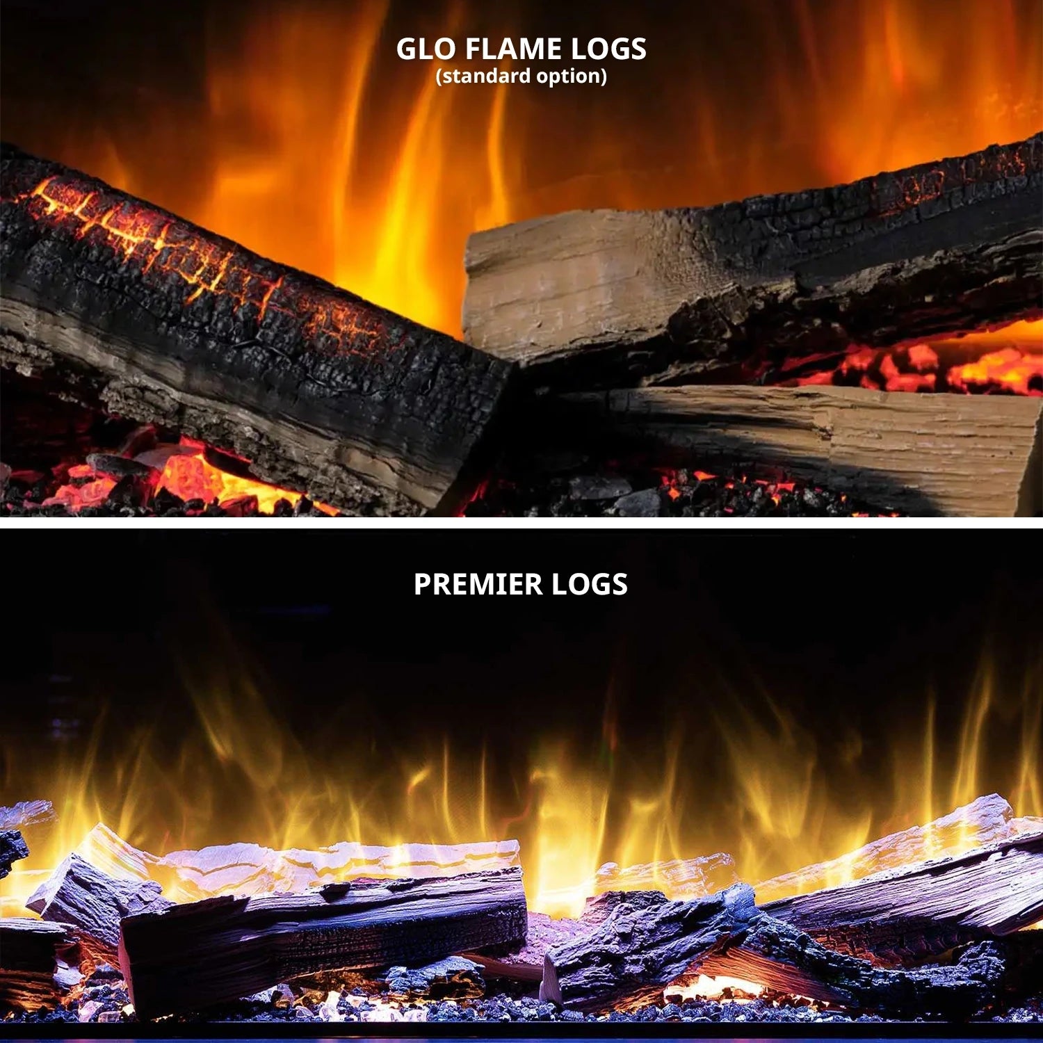 Flamerite Fires E-FX 1000 - 40" electric fireplace for wall-mounted built-in installation