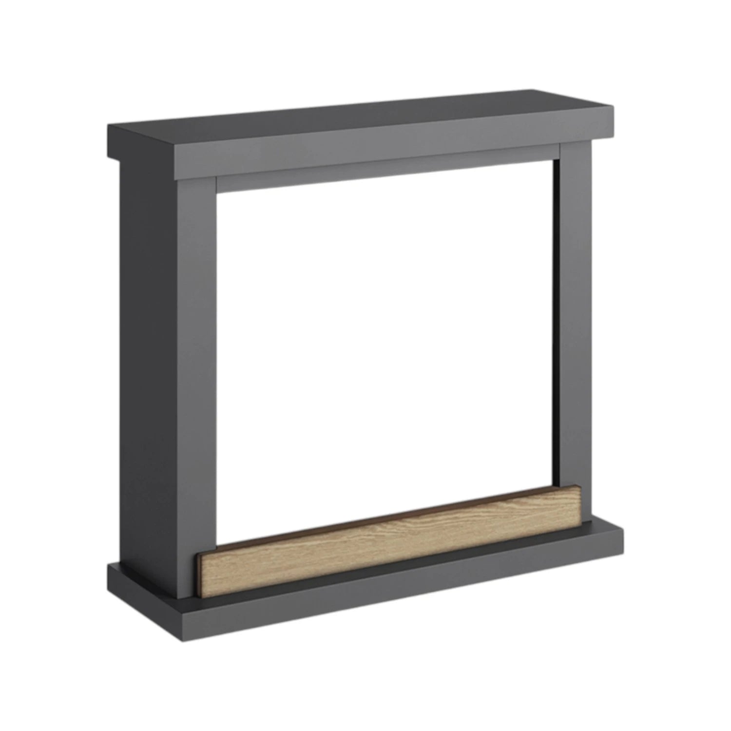 Le cadre de cheminée Hagen gris s’intègre harmonieusement à votre décoration, pour une atmosphère cosy et élégante.