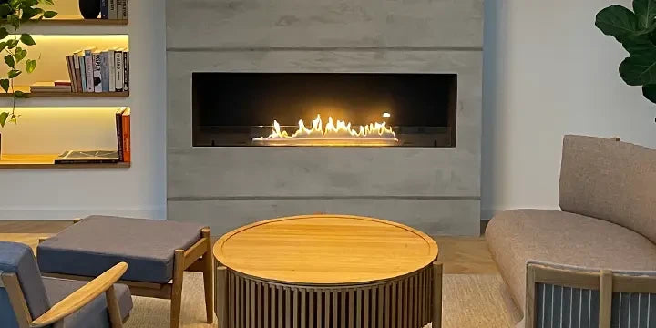Insert bioéthanol encastrable à une face