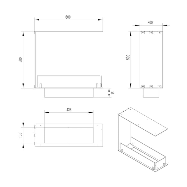 Foco Room Divider 600 Smal