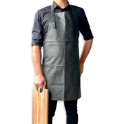 Apron - Black Leather