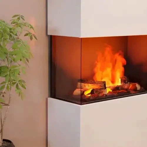 Glow Fire glaspanel til vanddamppejse