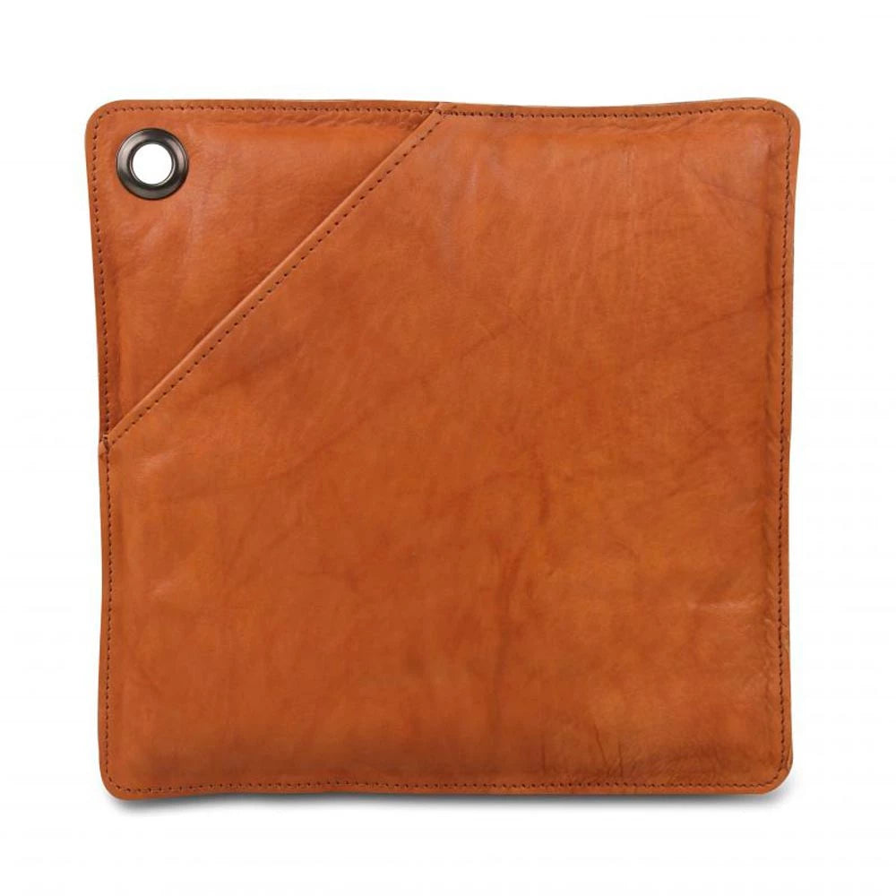 Gant de cuisine en cuir brun