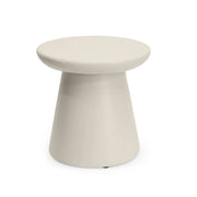 Happy Cocooning Side Table Round oyster beige composite outdoor table