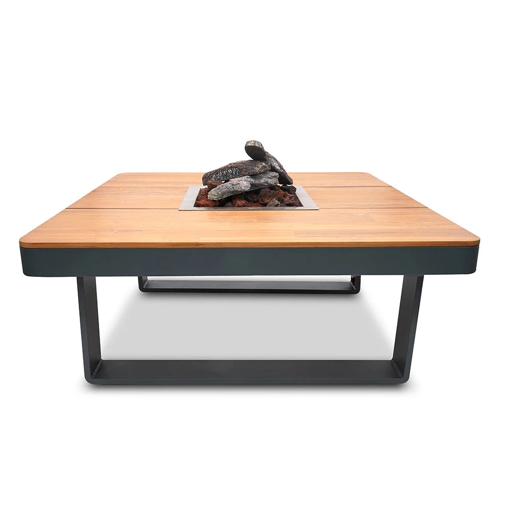 Horizon 95 Rokerig Antraciet – Vierkante Gashaard Tafel