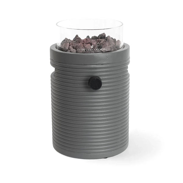 Lumi Groove Anthracite Fumée - Cheminée à Gaz de Table