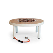 Riviera 80 Oester Beige – Ronde Gas Vuurtafel