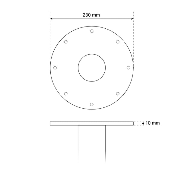 Gigas-100 plafond inbouw bio-ethanol haard