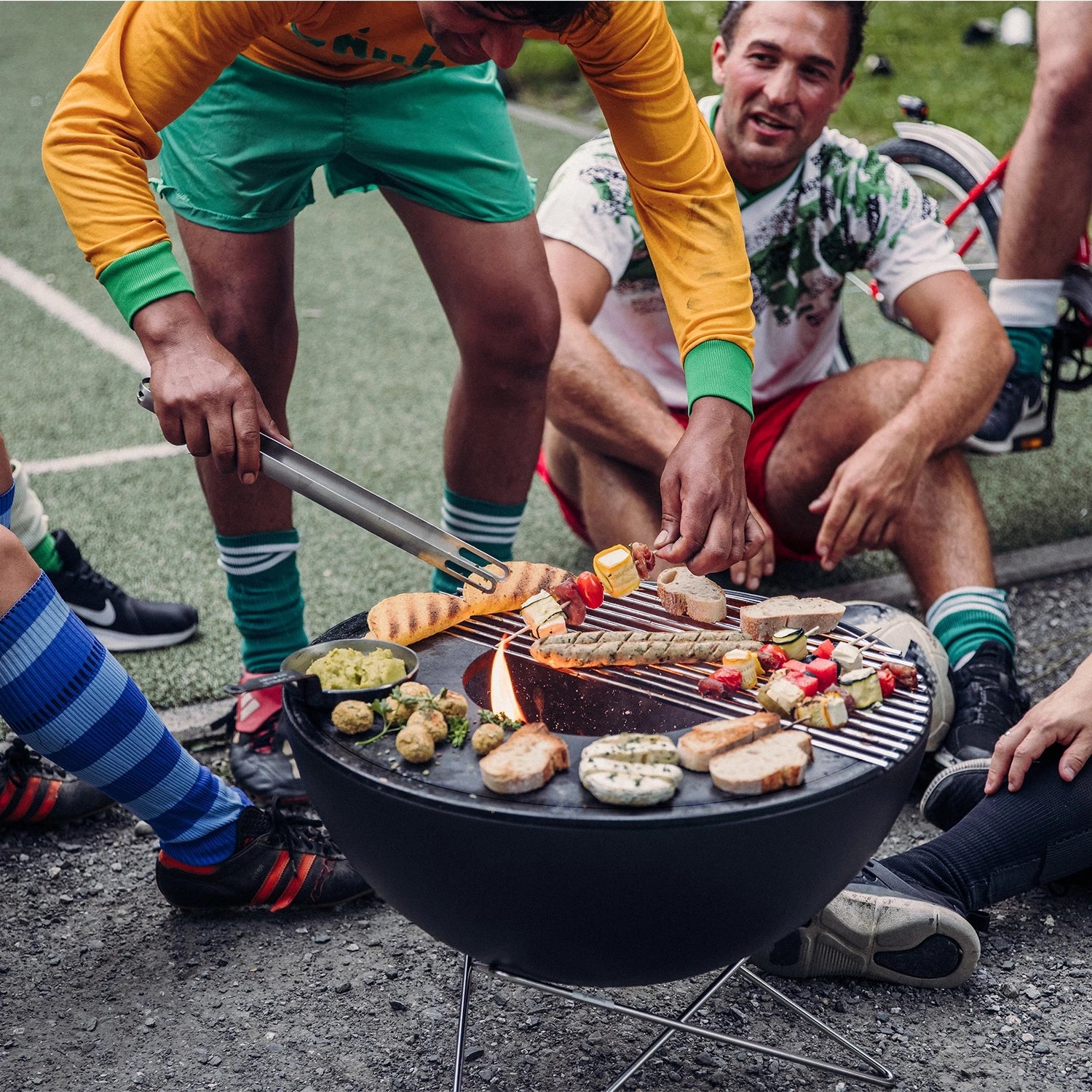 grill met vuurschaal