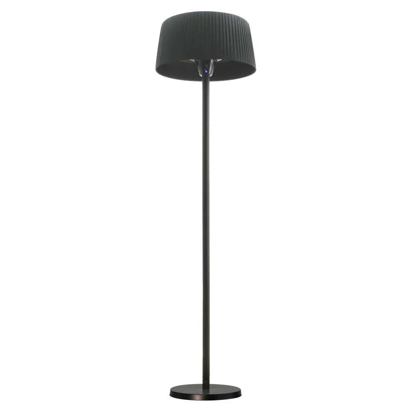 Chauffe-terrasse Noir à Poser 900-1200-2100 W, Ø60 cm