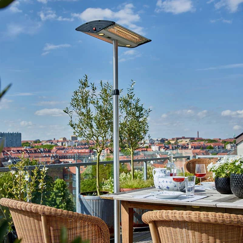 Terrasverwarmer 1000/ 2000W, GT - Zilver