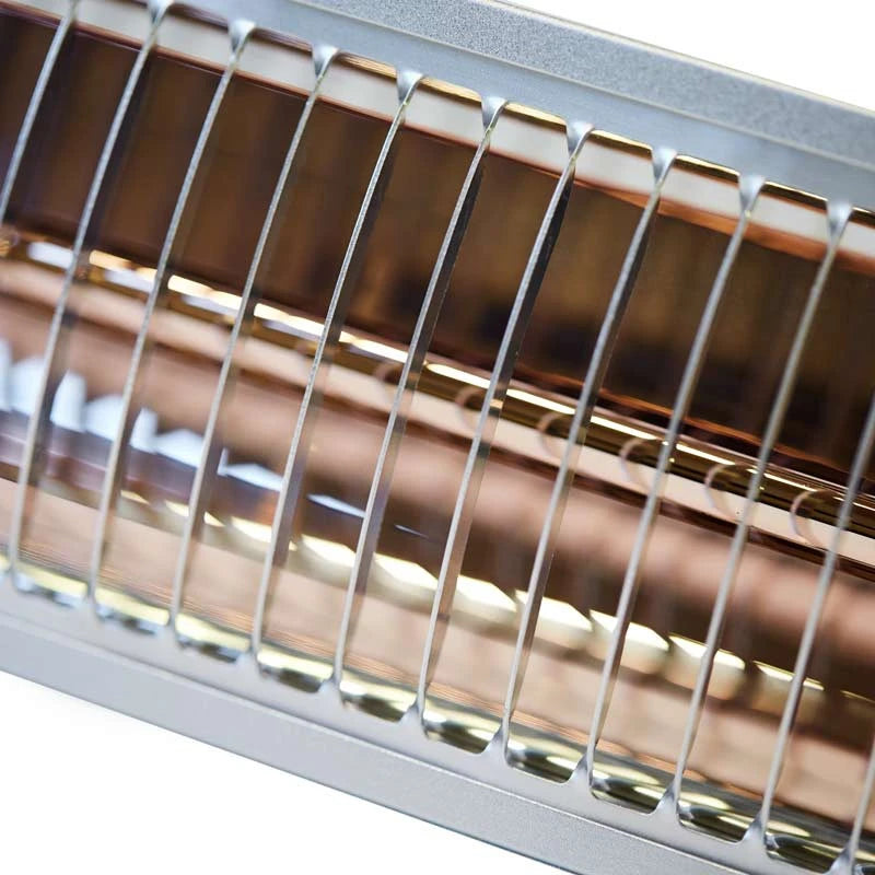 Terrasverwarmer wandmodel 1500 W, GT, Ø51 cm - Zilver