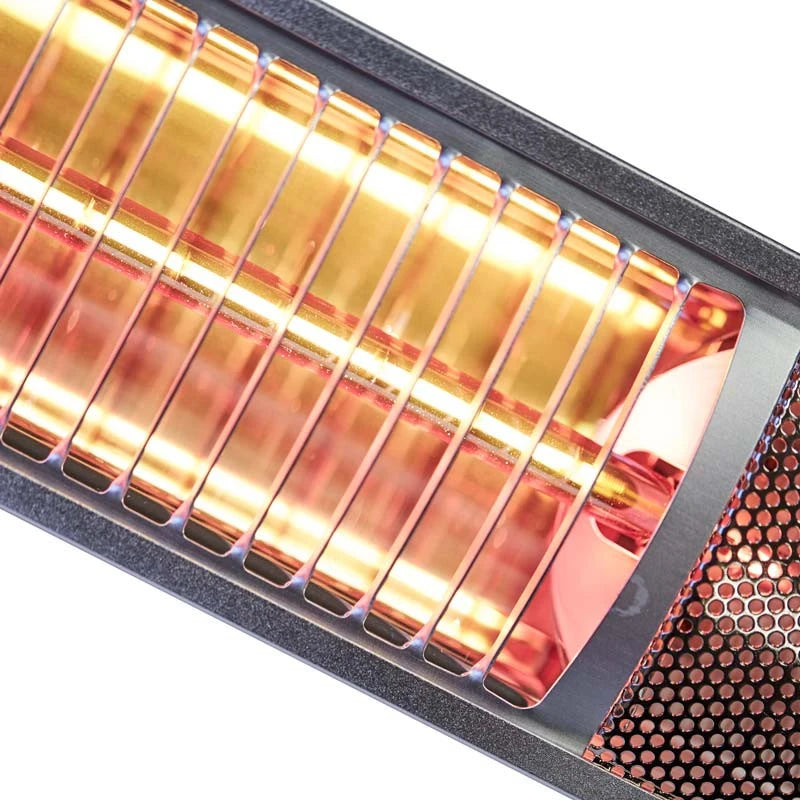 Terrasverwarmer wandmodel 1500 W, GT, Ø51 cm - Zilver