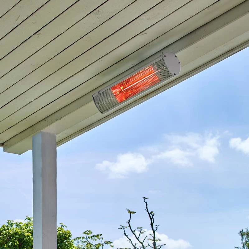 Terrasverwarmer wandmodel 1500 W, GT, Ø51 cm - Zilver