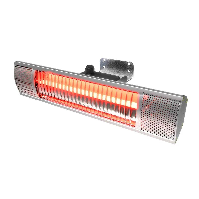 Terrasverwarmer wandmodel 1500 W, GT, Ø51 cm - Zilver