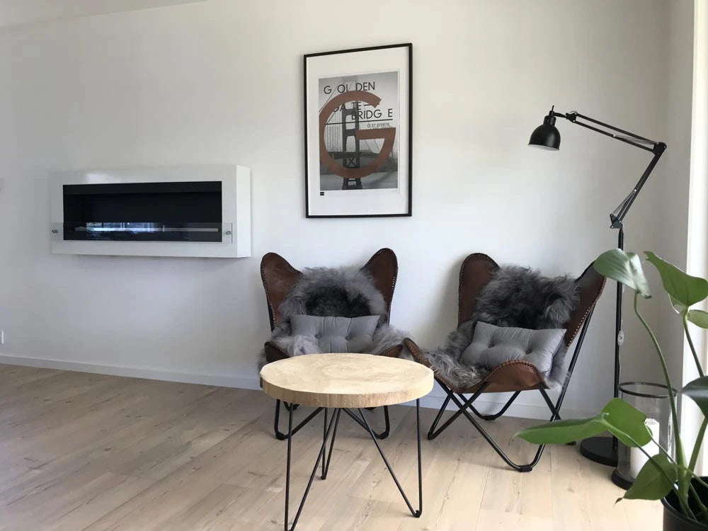Grote biohaard voor aan de muur - Wit