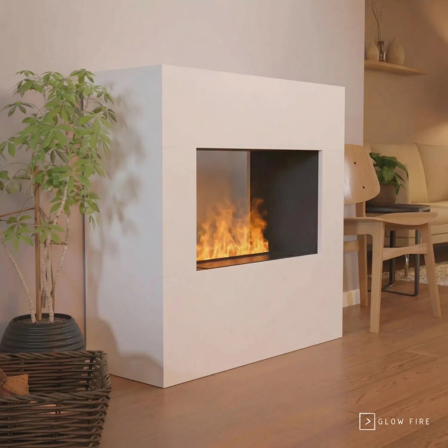 Goethe Wit - OMC 600 | Vrijstaande waterdamphaard