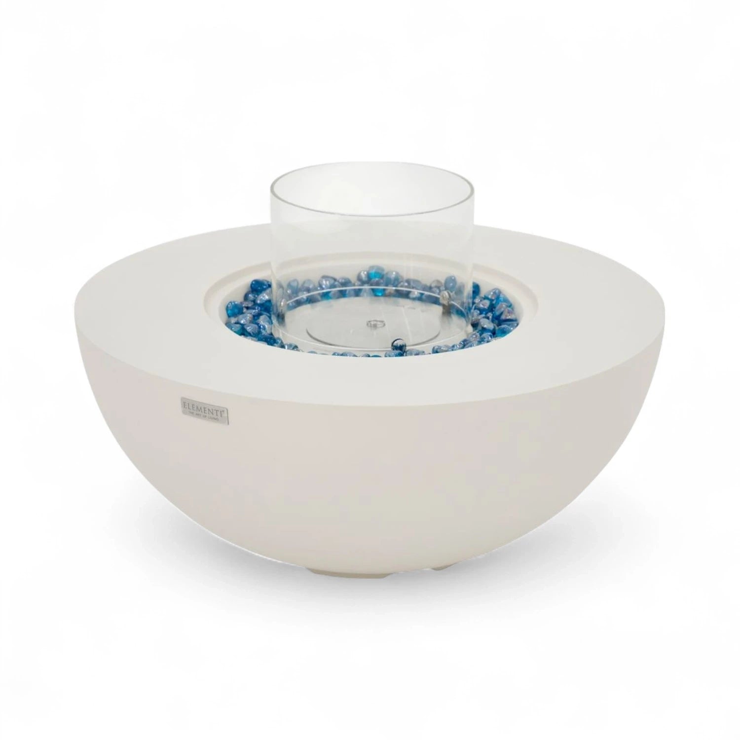FOYER ROCA Cheminée bioéthanol – Blanc crème. Offrez-vous une atmosphère raffinée et enveloppante, conforme à la norme EN 16647, avec assistance française et vidéos de démonstration en showroom.