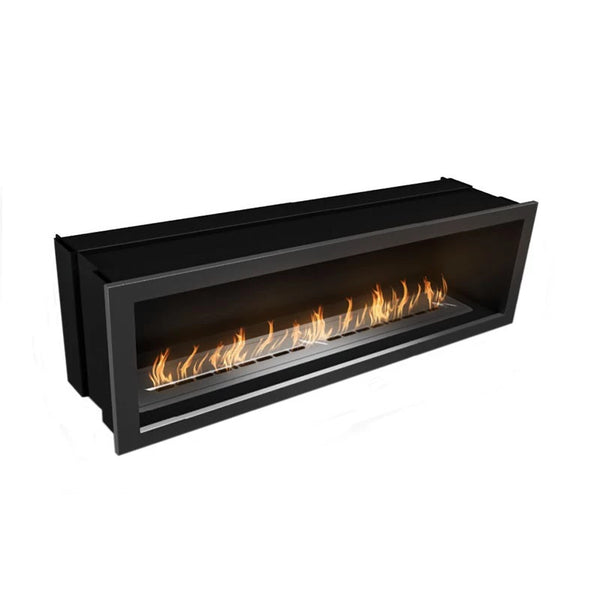 Icon Fires Slimline Firebox 1350 Acier Brossé