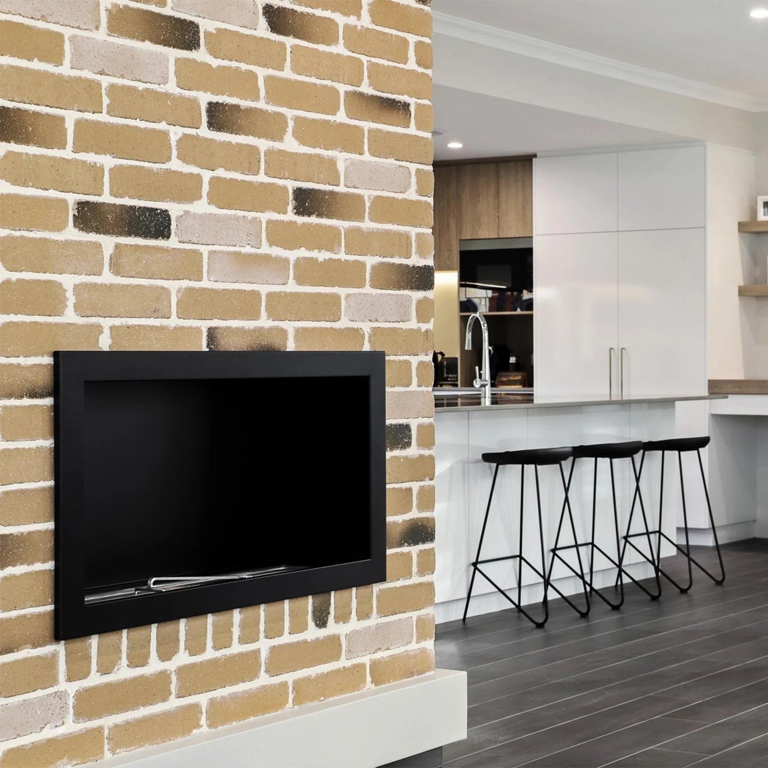 Icon Fires Slimline Firebox SFB1350 - Noir