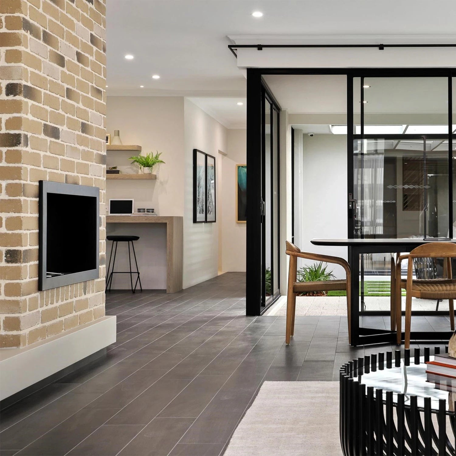 Icon Fires Slimline Firebox SFB1350 - Noir
