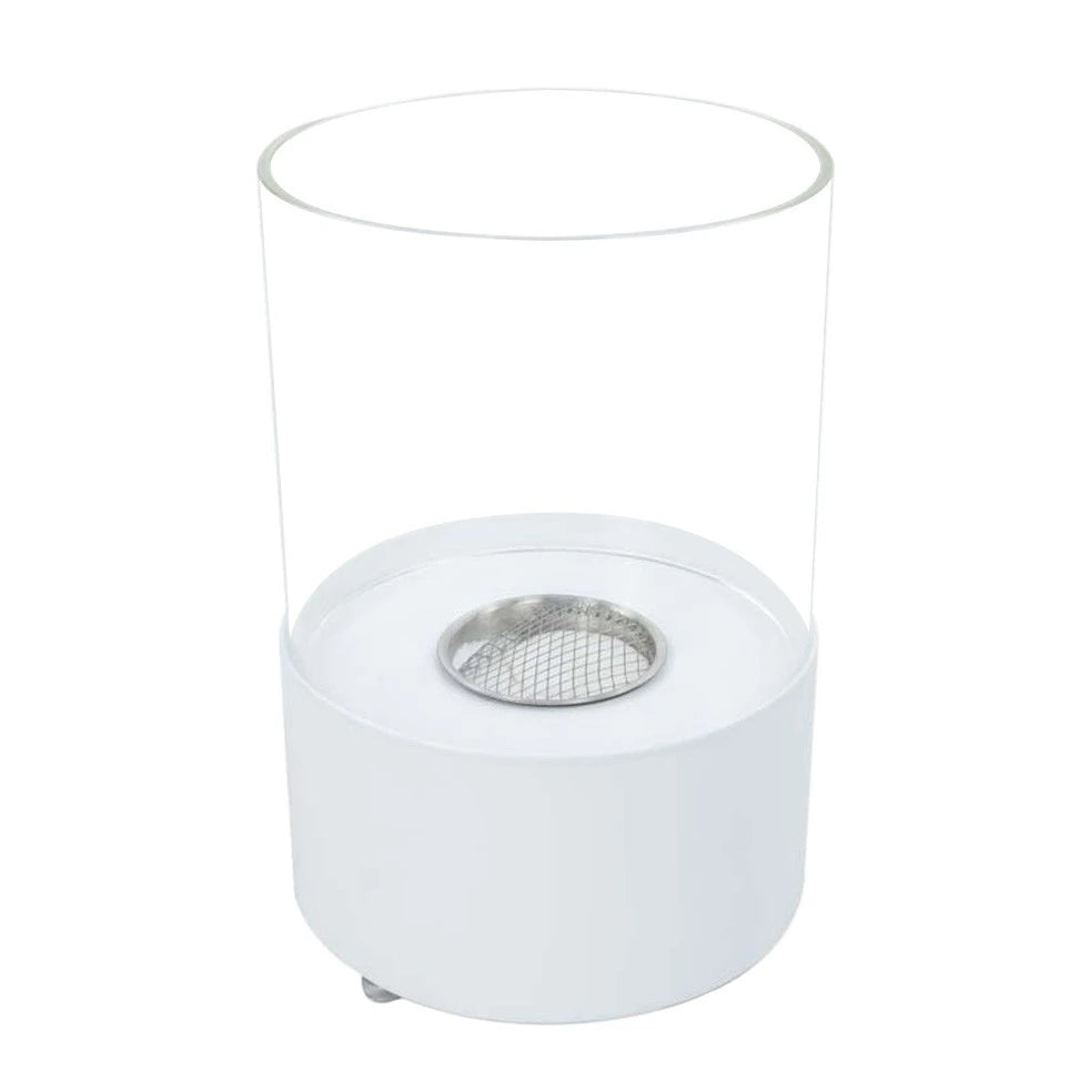 Ronde bio-ethanol tafelhaard - Wit