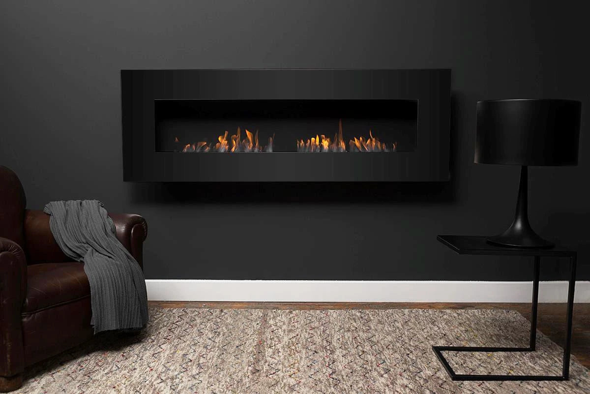 Icon Fires Nero 1750 Cheminée Murale - Noir