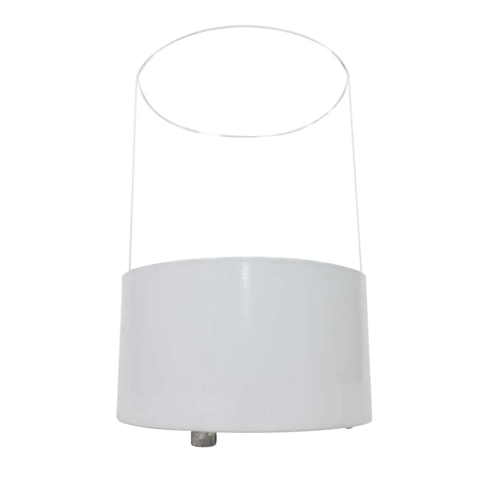 Ronde bio-ethanol tafelhaard - Wit