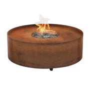 Planika Galio Fire Pit Corten Automatic Outdoor Gas Fireplace