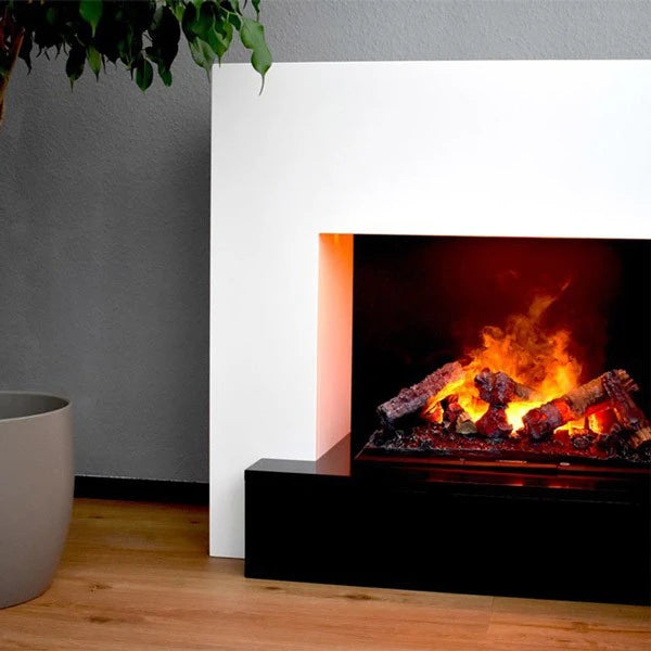 Glow Fire Hauptmann White - OMC 600 |Opti-myst Fireplace